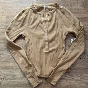 NWT FREE PEOPLE MOVEMENT HENLY LONG SLEEVE S